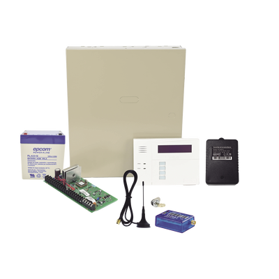 (1 Año datos ILIMITADO INCLUIDO)  Kit Vista48LA con comunicador MINI012G, Teclado, Gabinete, Bateria y Transformador - HON...