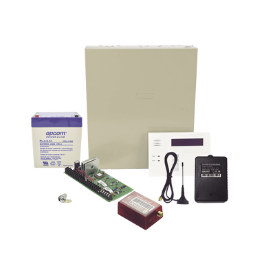 (2 Años 4GLTEM/5G ILIMITADO INCLUIDO)  Kit Vista48LA con comunicador 4GLTEM/5G MN01, Teclado, Gabinete, Bateria y Transfor...