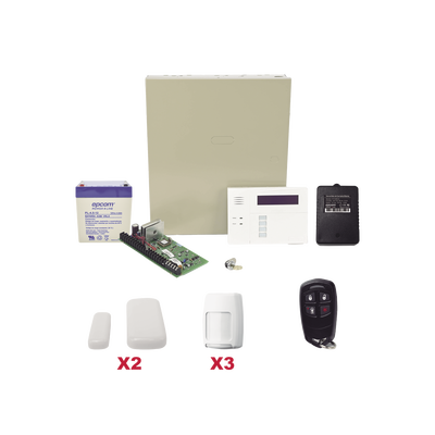 Kit inalámbrico de panel VISTA48 con teclado 6160RF receptor inalámbrico, 2 contactos 5800MINI, 3 PIR 5800PIR, 1 Control r...