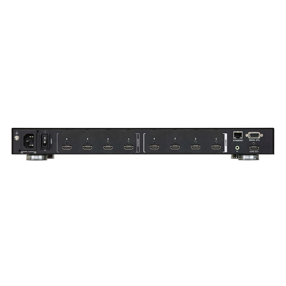 Matriz HDMI / 4x4 / Escalador Integrado / Videowall / Seamless Switch / Audio Desembedding / RS-232 / Ethernet / 1080p / 6.75 Gbps | SIERRA STORE