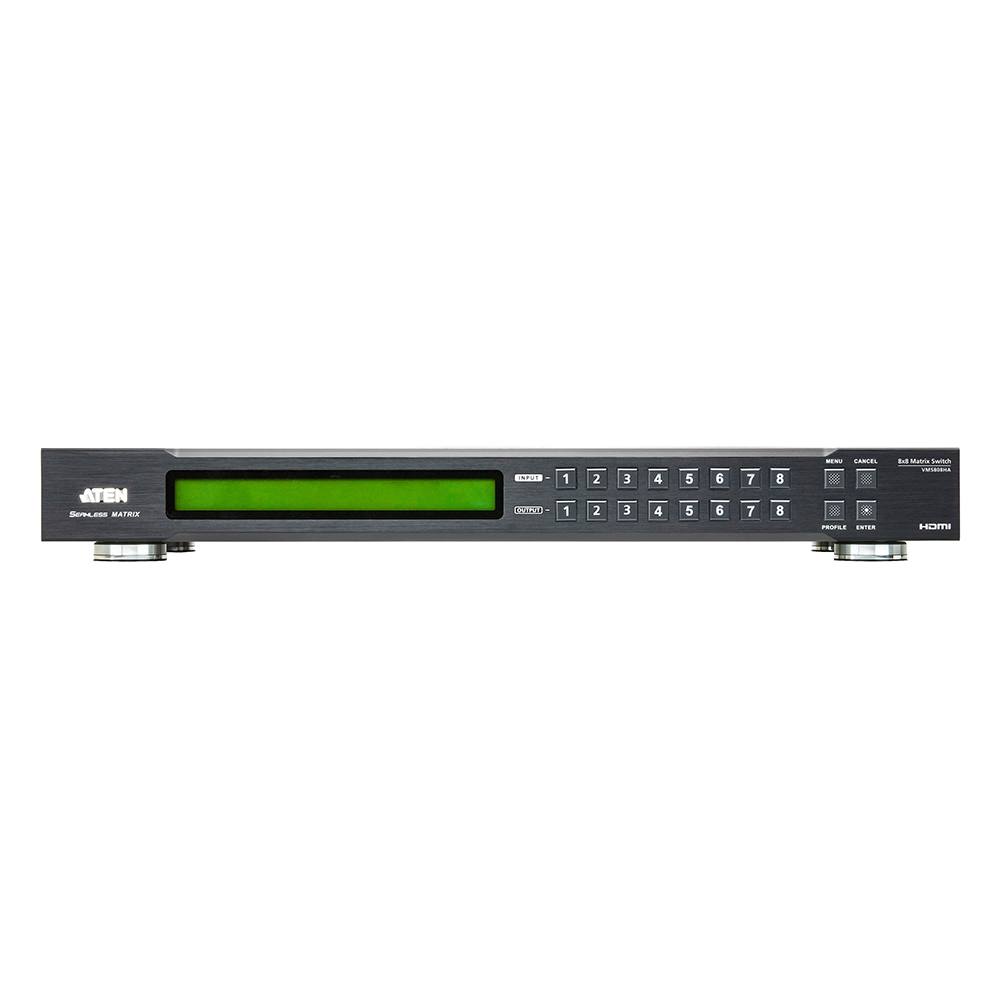 Matriz HDMI / 8x8 / Escalador Integrado / Videowall / Seamless Switch / 4K@60Hz / Audio Desembedding / 16.4 ft Máx | SIERRA STORE