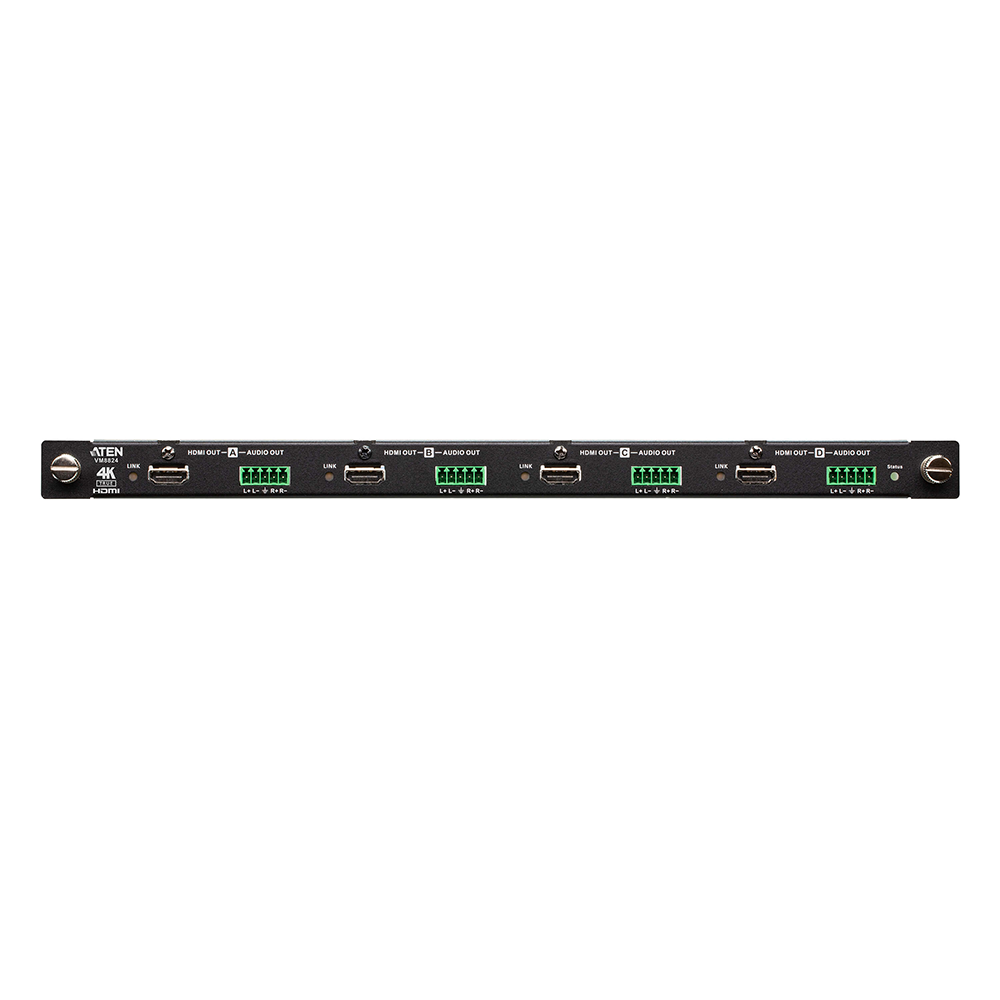 Tarjeta de Salida HDMI / 4 Puertos / HDCP 1.4 / EDID Expert / Audio Estéreo HD / Rack 19" (0.48 m) | SIERRA STORE