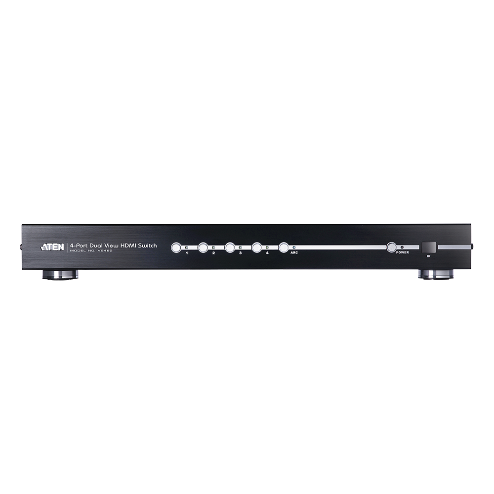 Switch HDMI / 4 Entradas / 2 Salidas / 3D y ARC / 15 m (49 ft) / 6.75 Gbps / Montaje en Rack | SIERRA STORE