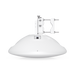 5 Y 6 Ghz UBIQUITI WAVE-LR 46 dBi GPS UBIQUITI - Vista 6