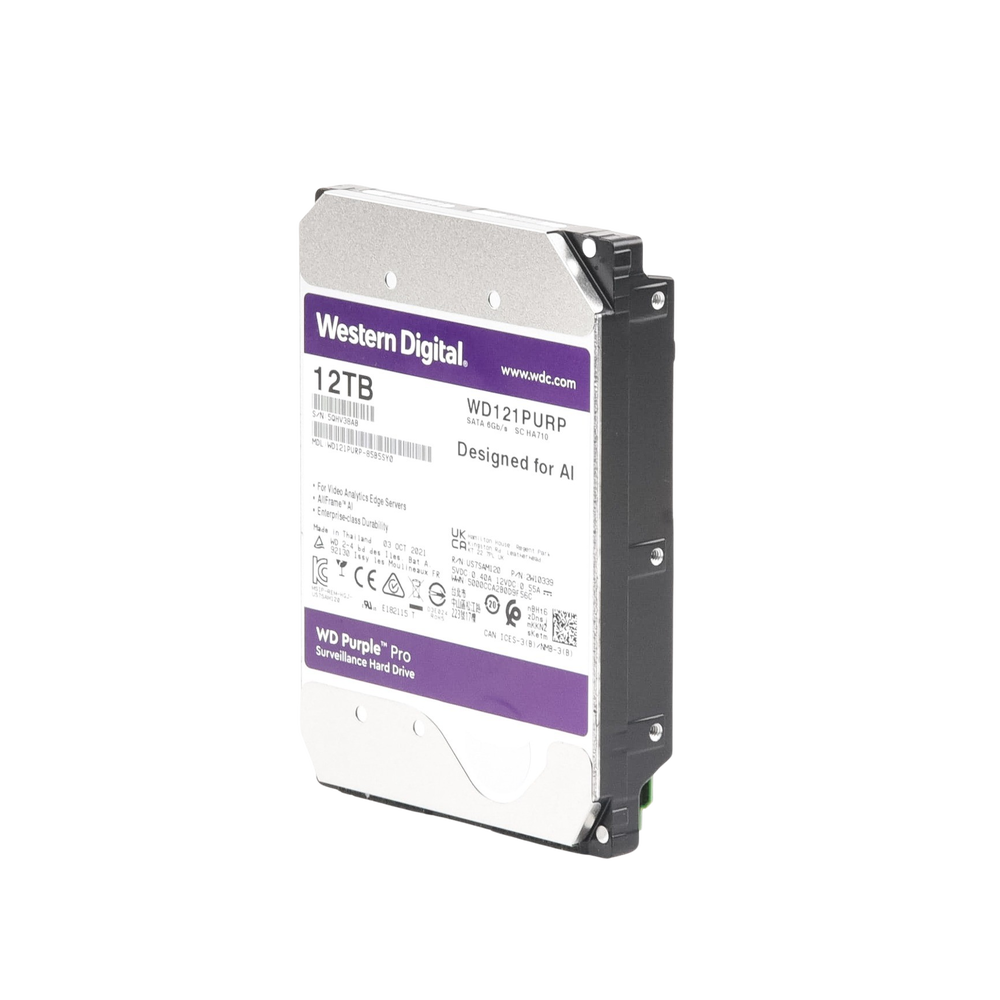 Disco duro WD de 12TB / 7200RPM / Optimizado para soluciones de video inteligente | SIERRA STORE
