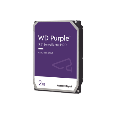 Disco Duro PURPLE de 2TB / 3 AÑOS DE GARANTÍA / Para Videovigilancia - Western Digital (WD)