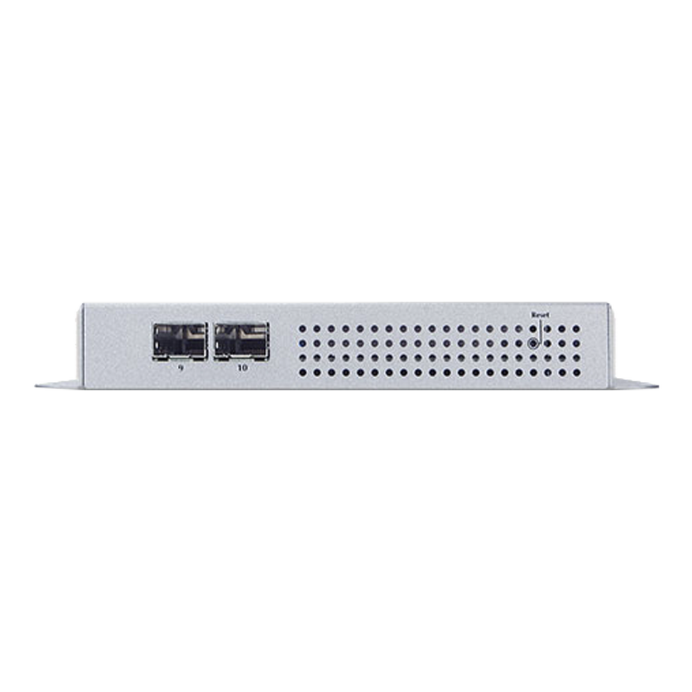 Switch Industrial PoE Administrable de Pared / 8 Puertos Gigabit PoE 802.3at / 2 Puertos SFP 100/1000X / Presupuesto PoE 200W / | SIERRA STORE