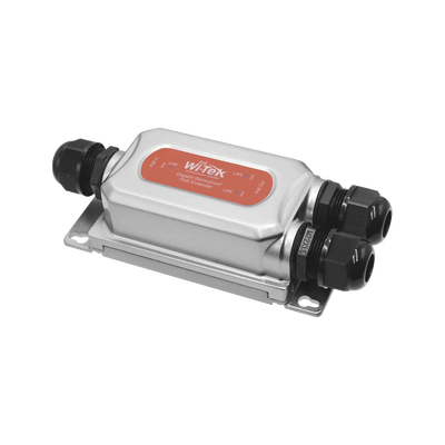 Extensor PoE para exterior / Entrada PoE de 60W y 2 salidas PoE de 30W / Protección IP68 / Ideal Para Aplicaciones de CCTV...