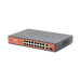 Switch PoE (802.3af/at/bt) / No administrable de largo alcance / Hasta 250m / 16 x 10/100Mbps (PoE) + 2 x 100/1000Mbps + 1...