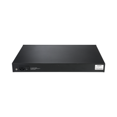 Switch PoE (802.3af/at/bt) / No administrable de largo alcance / Hasta 250m / Con 24 x 10/100Mbps + 2 x SFP Gigabit Combo ...