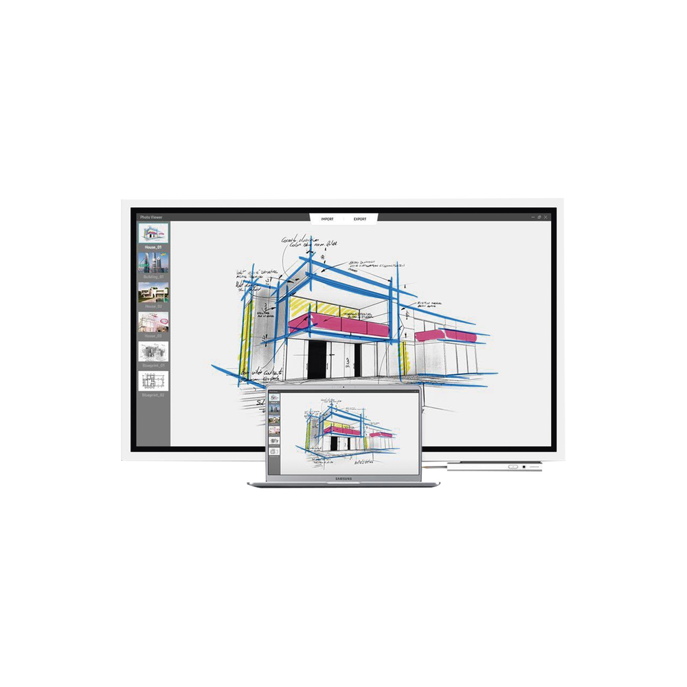 Display FLIP WiFi Interactivo de 55" con Lápiz Táctil.  Puertos USB/LAN/RS232/HDMI/Salida Touch | SIERRA STORE