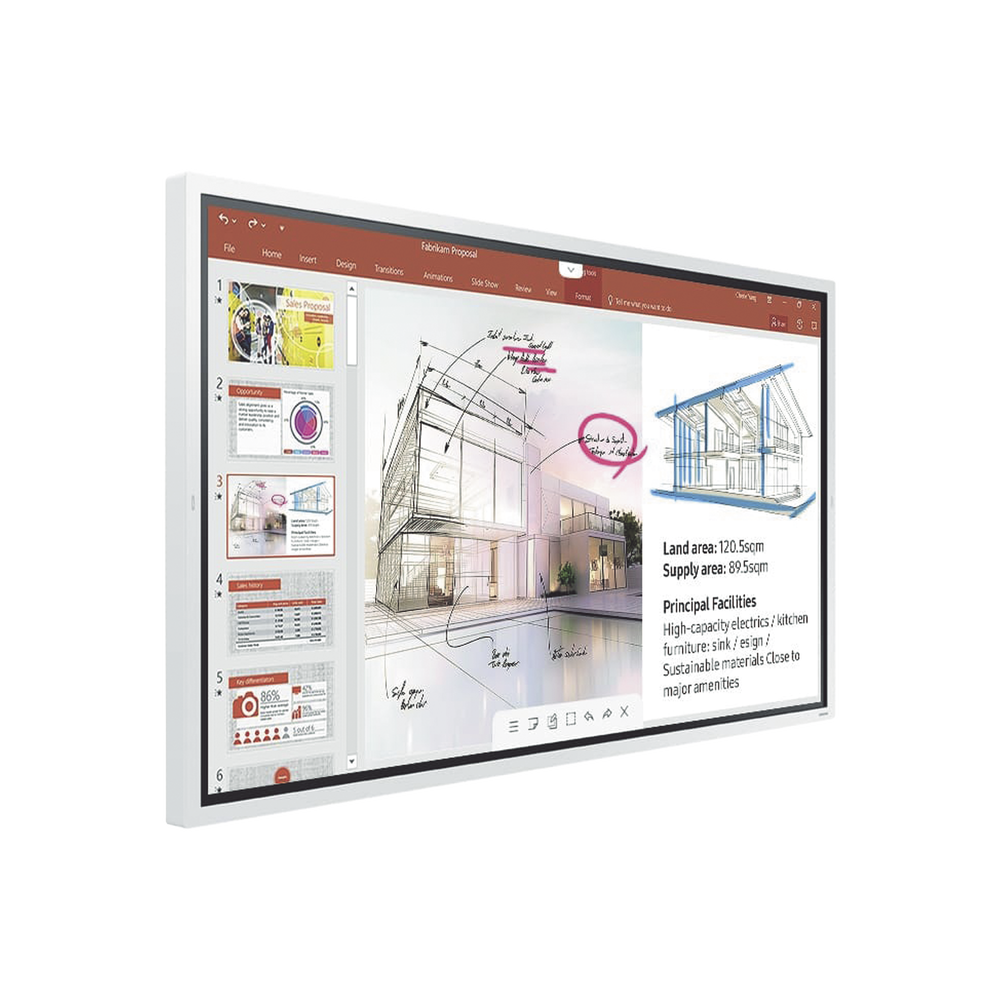 Pantalla Interactiva Touch de 65" con Lápiz Táctil / conectividad Wifi / USB / RJ45 / RS232 / HDMI / Salida Touch / Tizen SO / | SIERRA STORE