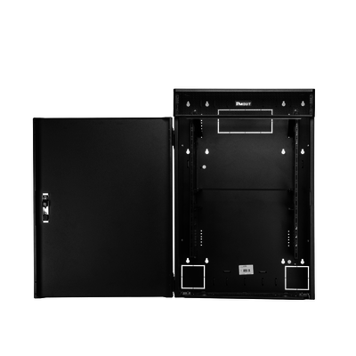Gabinete de Montaje en Pared TrueEdge™, Con 6 UR para Equipo Activo y 6 UR para Paneles de Parcheo, Fabricado en Acero, Co...