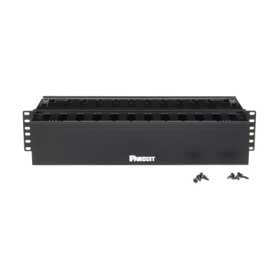 Organizador de Cables Horizontal PatchLink, Doble (Frontal y Posterior), Para Rack de 19in, 2UR PANDUIT - Vista 2