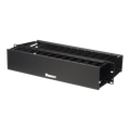 Organizador de Cables Horizontal PatchLink, Doble (Frontal y Posterior), Para Rack de 19in, 2UR - PANDUIT