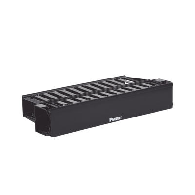 Organizador de Cables Horizontal PatchLink, Doble (Frontal y Posterior), Con Tapa Extendida, Para Rack de 19in, 2UR - PANDUIT