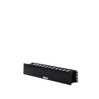 Organizador de Cables Horizontal PatchLink, Sencillo (Solo Frontal), Con Tapa Extendida, Para Rack de 19in, 2UR PANDUIT - ...