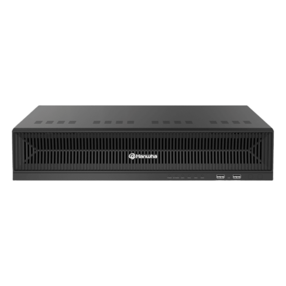 HANWHA VISION - WRN-1632S-24TB - NVR de 12 Megapíxel sistema operativo Ubuntu Linux / Hasta 32 canales / 24TB Incluidos / 16 puertos PoE+ / H.265 & WiseStream /