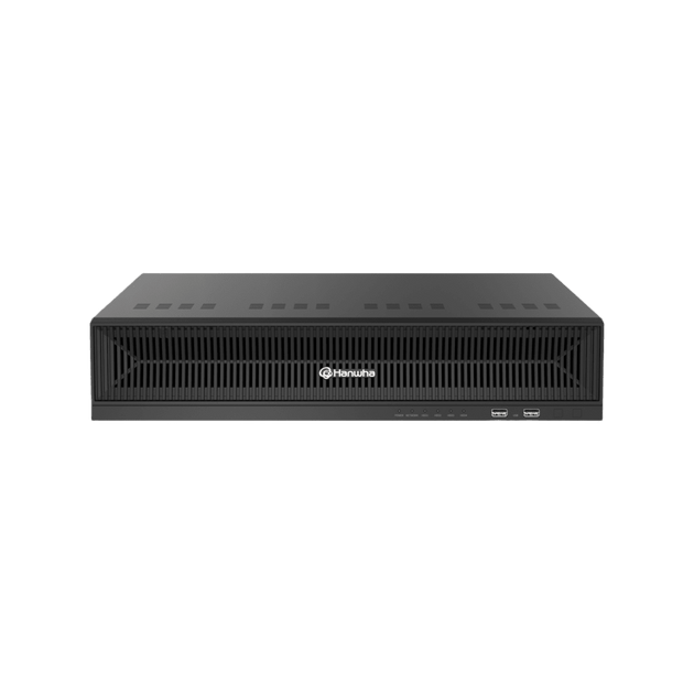 HANWHA VISION - WRN-1632S-6TB - NVR de 12 Megapíxel sistema operativo Ubuntu Linux / Hasta 32 canales / 6TB Incluidos / 16 puertos PoE+ / H.265 & WiseStream / Incluye