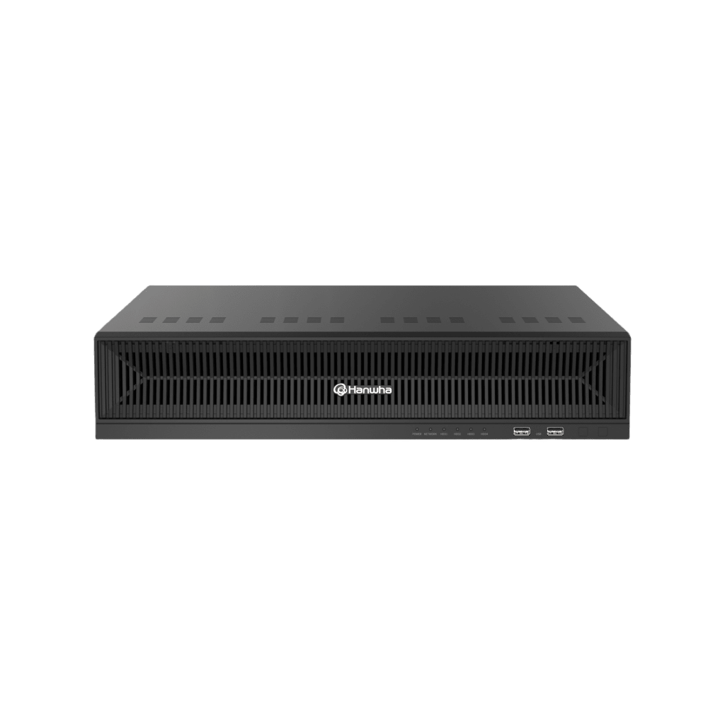 HANWHA VISION - WRN-1632S-6TB - NVR de 12 Megapíxel sistema operativo Ubuntu Linux / Hasta 32 canales / 6TB Incluidos / 16 puertos PoE+ / H.265 & WiseStream / Incluye