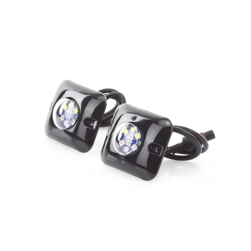 Estrobos Ocultos LED / 12 LEDs / 12 Patrones de Destello / 10-24 VCC / 1 A Máx. / 3.2 x 1.8 cm | SIERRA STORE