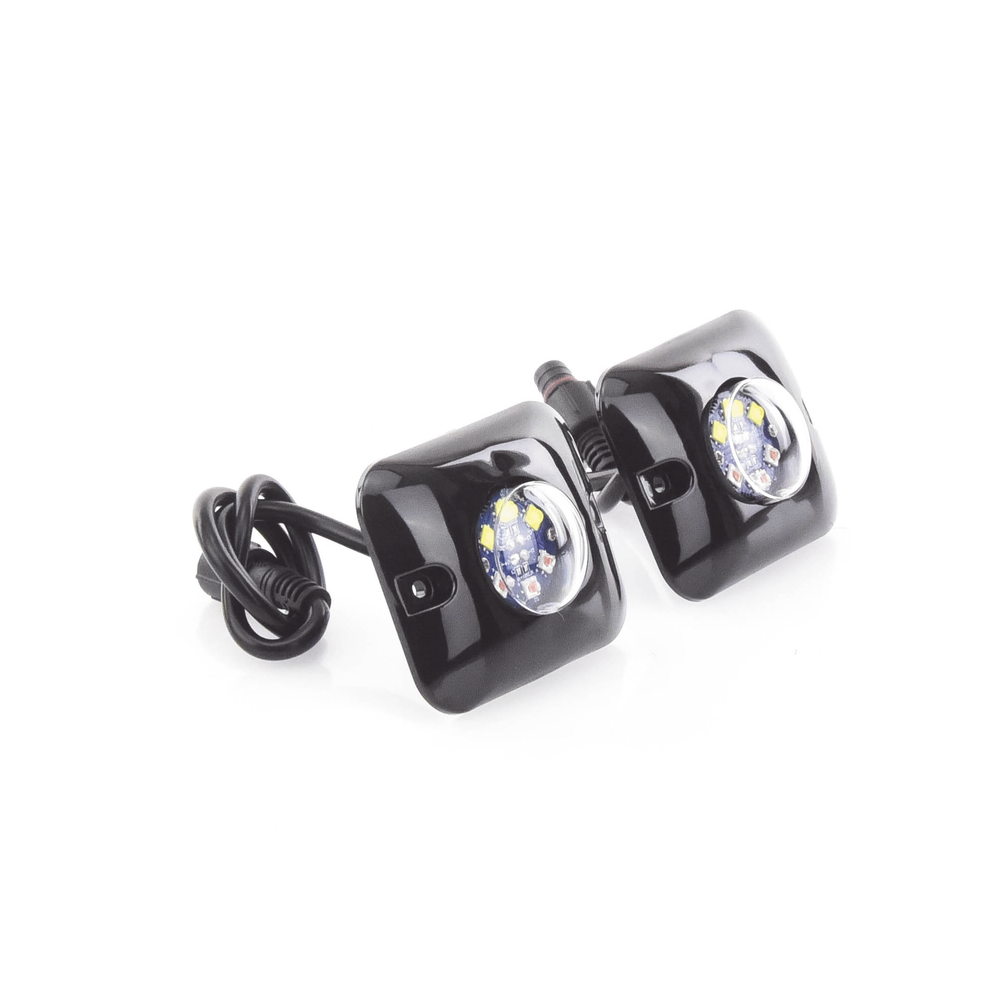 Estrobos Ocultos LED / 12 LEDs / 12 Patrones de Destello / 10-24 VCC / 1 A Máx. / 3.2 x 1.8 cm | SIERRA STORE