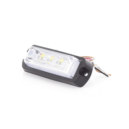 Luz de Advertencia LED / 8 LED Ultra Brillantes / 23 Patrones de Destello / 10-30 VDC / 1A Máx. / Wig Wag / Montaje Permanente | SIERRA STORE