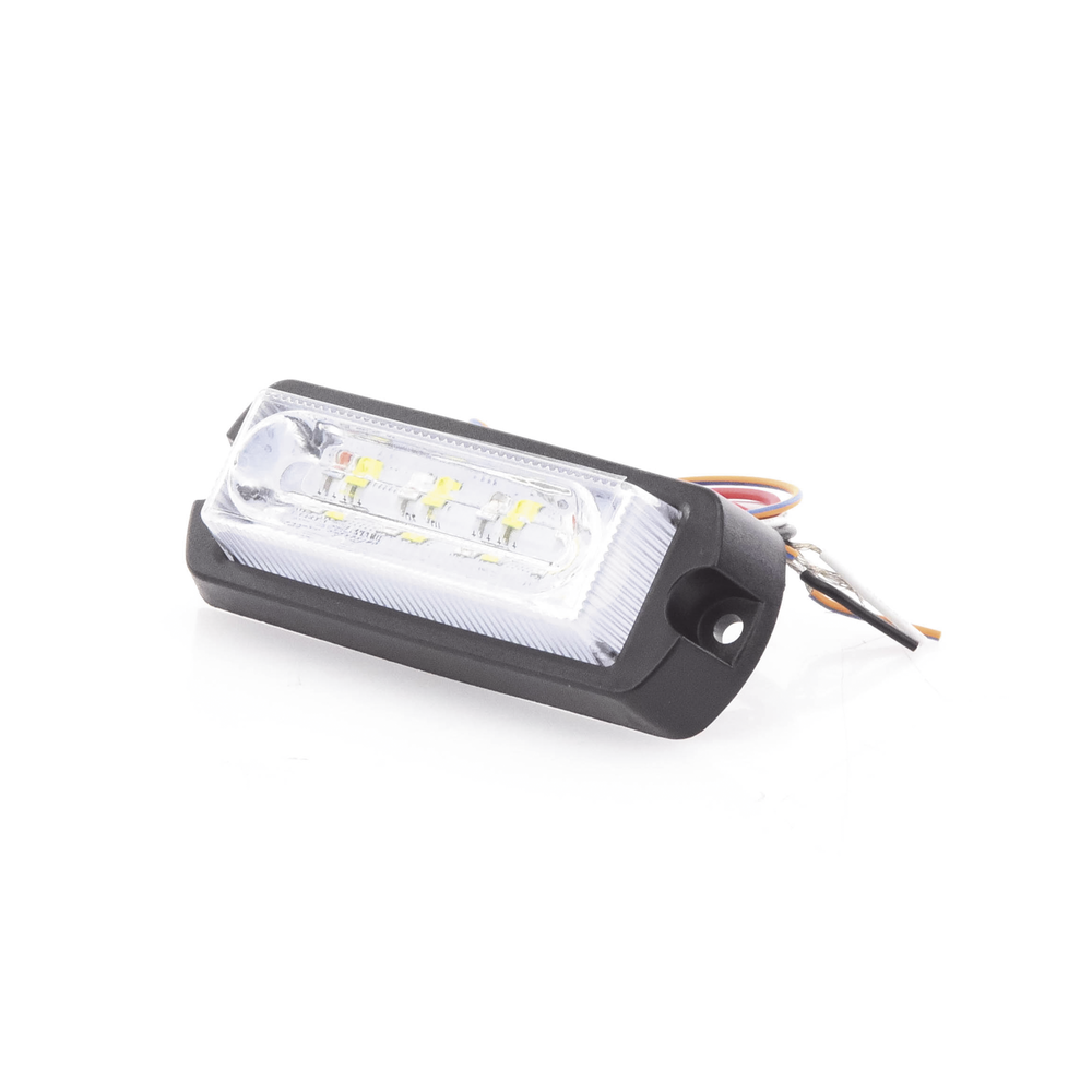 Luz de Advertencia LED / 8 LED Ultra Brillantes / 23 Patrones de Destello / 10-30 VDC / 1A Máx. / Wig Wag / Montaje Permanente | SIERRA STORE