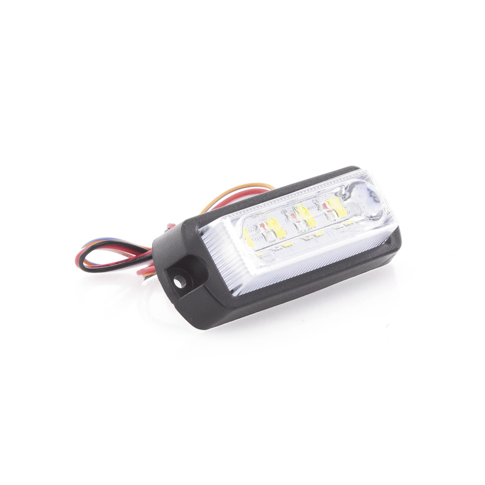 Luz de Advertencia LED / 8 LED Ultra Brillantes / 23 Patrones de Destello / 10-30 VDC / 1A Máx. / Wig Wag / Montaje Permanente | SIERRA STORE