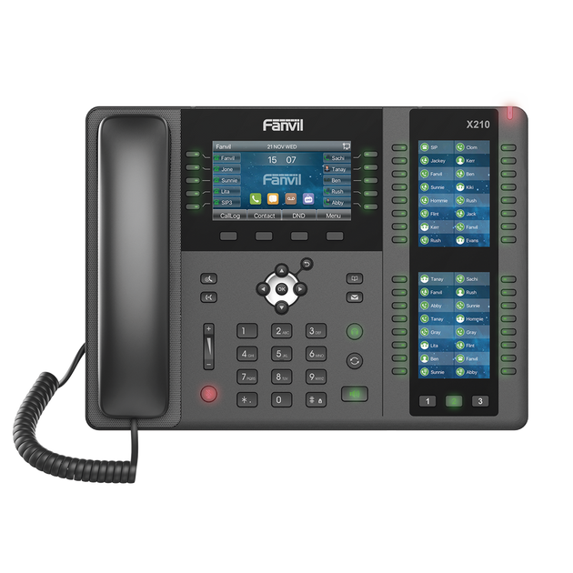 Teléfono IP / 20 Líneas SIP / Triple Pantalla Color / 106 Teclas DSS Programables / Bluetooth / PoE / Gigabit | SIERRA STORE