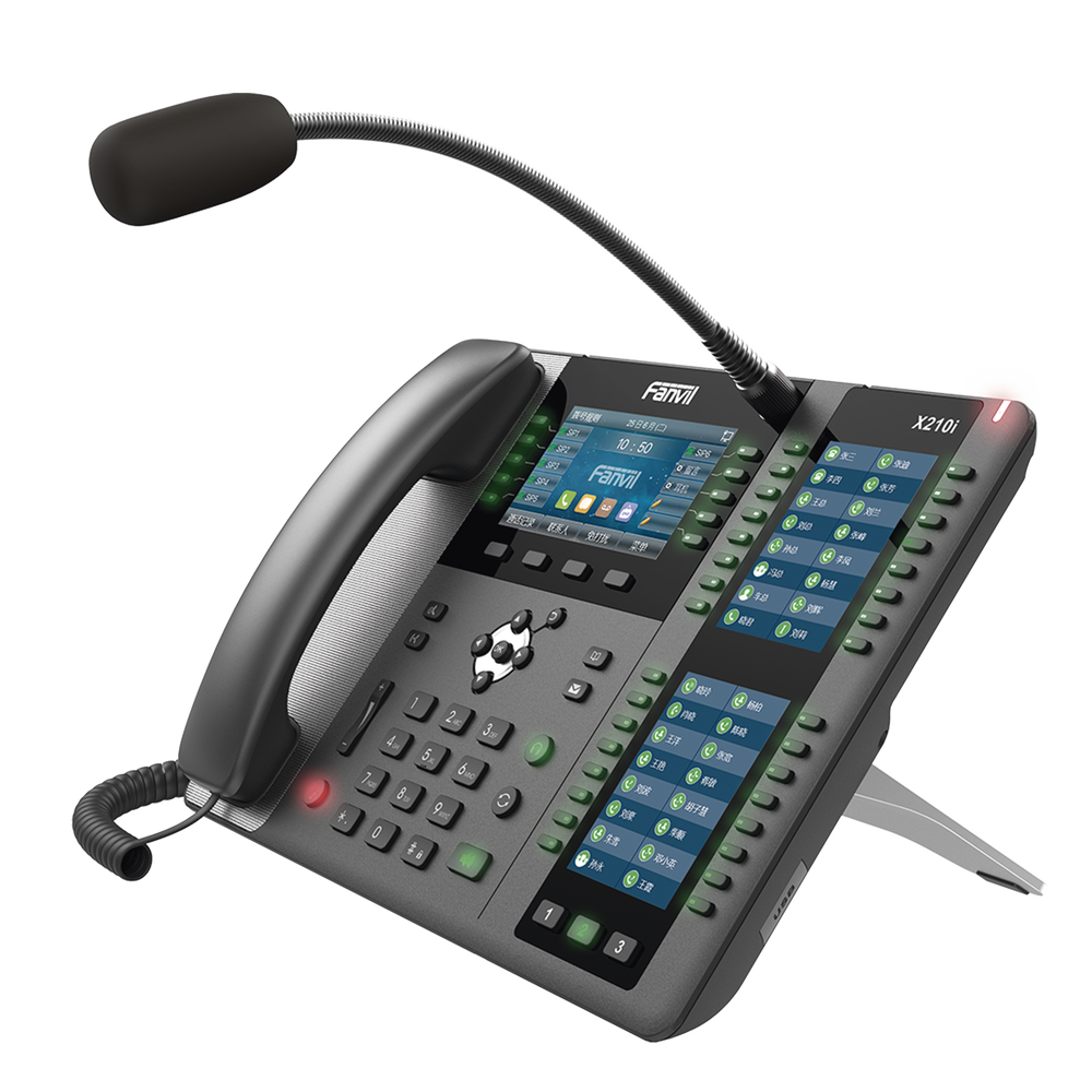 Teléfono empresarial IP hasta 20 lineas SIP, micrófono exterior, 106 botones DSS, Bluetooth integrado para diademas, puertos Gigabit | SIERRA STORE