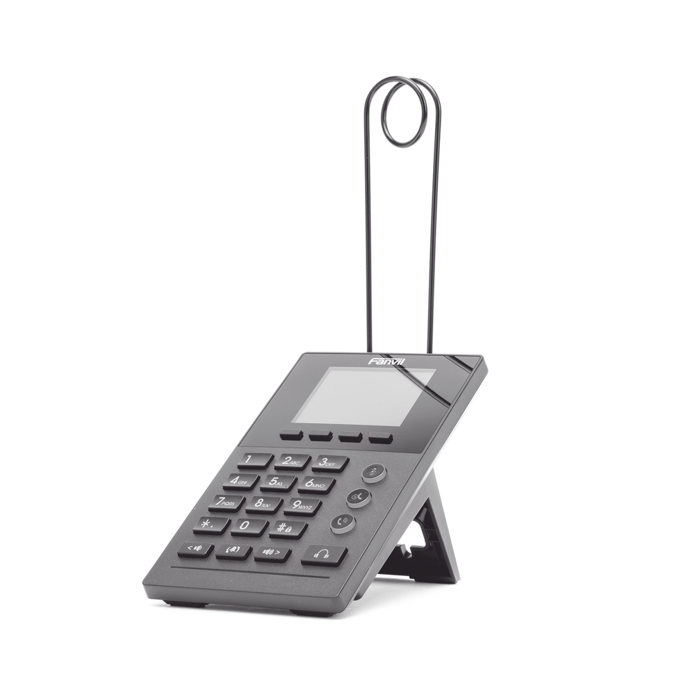 Teléfono IP para Call Center para 2 lineas SIP con soporte para diadema, pantalla LCD de 2.8 pulgadas a color, PoE | SIERRA STORE