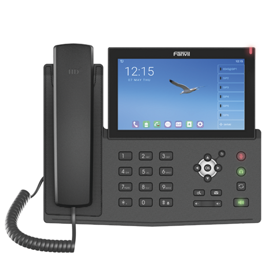 Teléfono IP Android / 20 Líneas SIP / Pantalla Táctil 7" / 112 Teclas DSS / Wi-Fi Dual Band / Bluetooth / PoE / Gigabit | SIERRA STORE