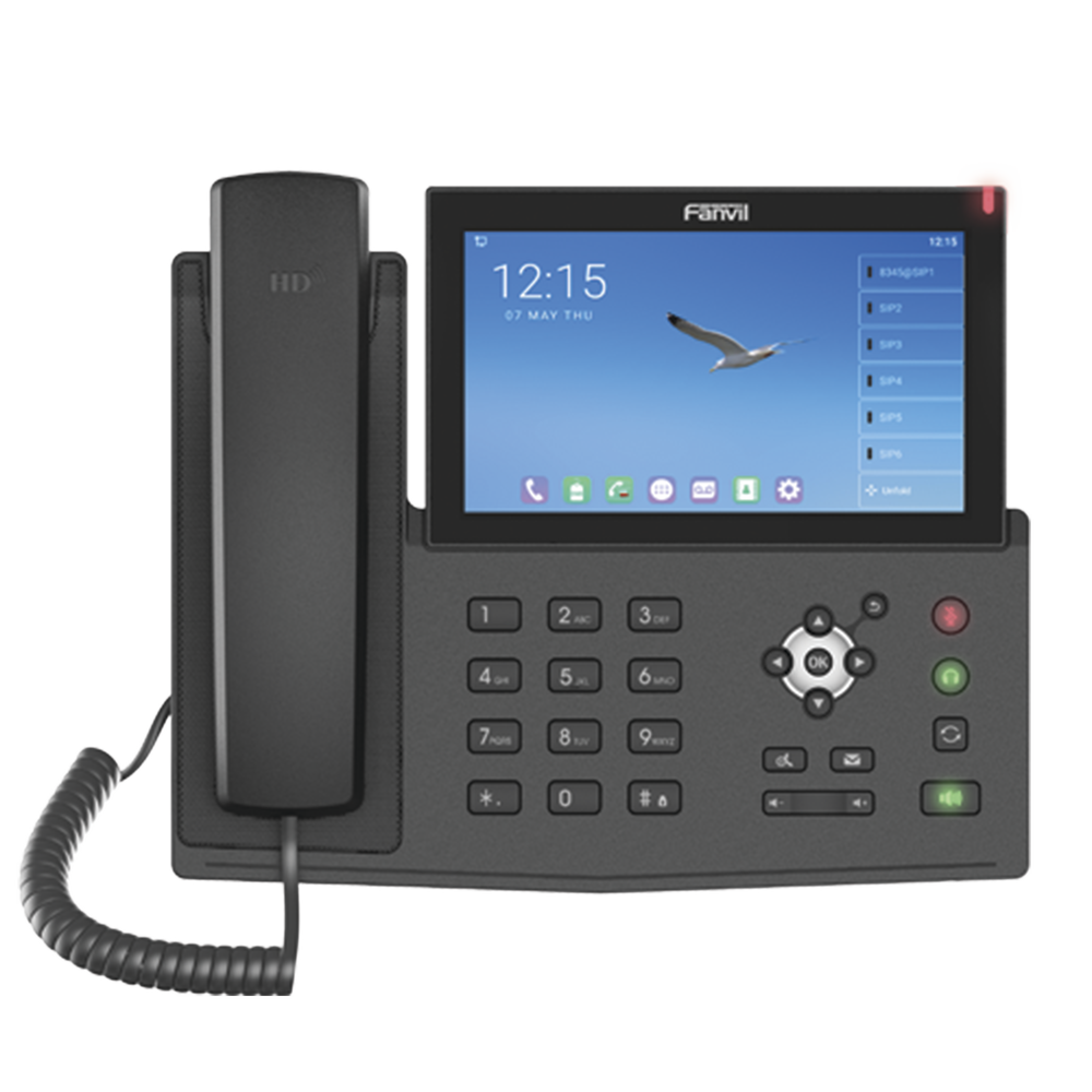 Teléfono IP Android / 20 Líneas SIP / Pantalla Táctil 7" / 112 Teclas DSS / Wi-Fi Dual Band / Bluetooth / PoE / Gigabit | SIERRA STORE