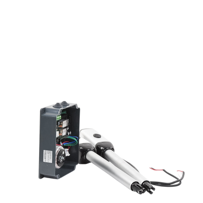 Kit de brazos para automatizar portones vehiculares abatibles de 2 hojas/ 3 Mts / 300 Kg / Uso solo residencial / Compatible 