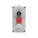 Botonera Triple con Boton de Stop Tipo Enclavado / Para Barreras Vehiculares, Operadores Corredizos y Abatibles. - ACCESSPRO