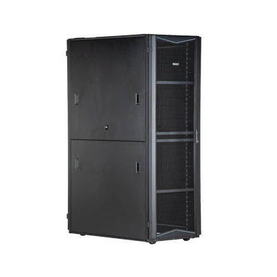 Gabinete FlexFusion para Centros de Datos, 42 UR, 800 mm de Ancho, 1070 mm de Profundidad, Fabricado en Acero, Color Negro...