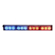 Barra de Luz de Advertencia / 4 Módulos LED / Rojo-Azul / 10-16 VCC / 1.03 ft x 1.37 in | SIERRA STORE