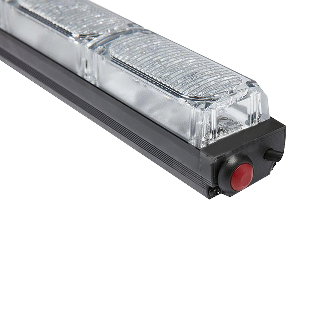 Barra de Luz de Advertencia / 4 Módulos LED / Rojo-Azul / 10-16 VCC / 1.03 ft x 1.37 in | SIERRA STORE