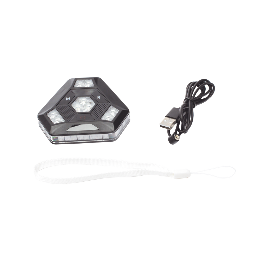 Luz de Advertencia LED / 27 LEDs / 900 Lúmenes / IP67 / 12 Patrones / Batería 20 h / Sincronización Inalámbrica | SIERRA STORE