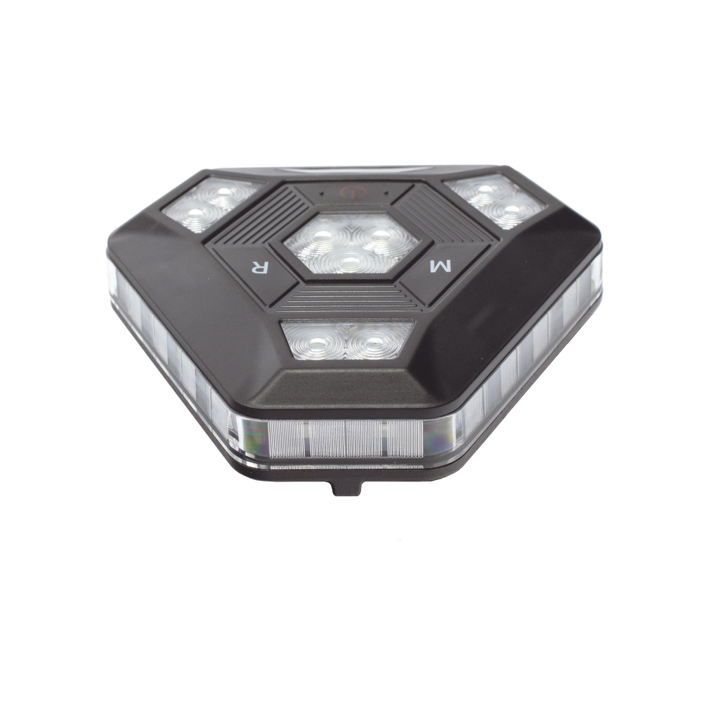 Luz de Advertencia LED / 27 LEDs / 900 Lúmenes / IP67 / 12 Patrones / Batería 20 h / Sincronización Inalámbrica | SIERRA STORE