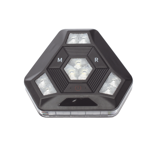 Luz de Advertencia LED / 27 LEDs / 900 Lúmenes / IP67 / 12 Patrones / Batería 20 h / Sincronización Inalámbrica | SIERRA STORE