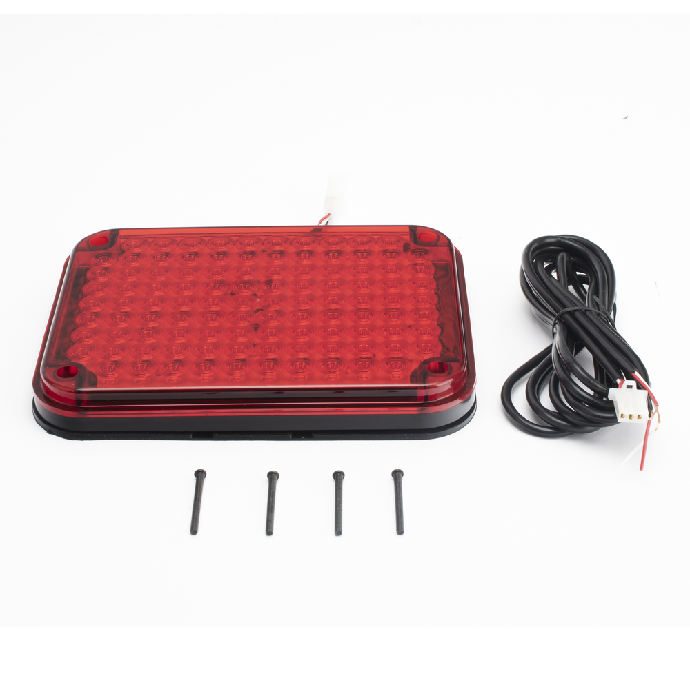 Luz de Advertencia LED / 104 LED de Alta Intensidad / 9x7 Pulgadas / 12 VCC / 10 Modos de Destello / Color Rojo / Montaje Permanente | SIERRA STORE