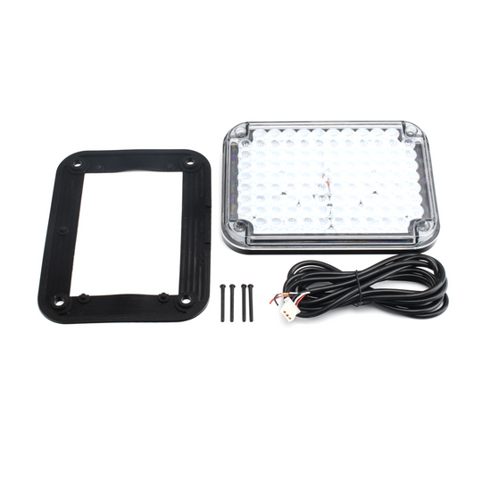 Luz de Advertencia LED / 104 LEDs / 9x7" / 12 VCC / Montaje Permanente / 2 Patrones de Destello | SIERRA STORE