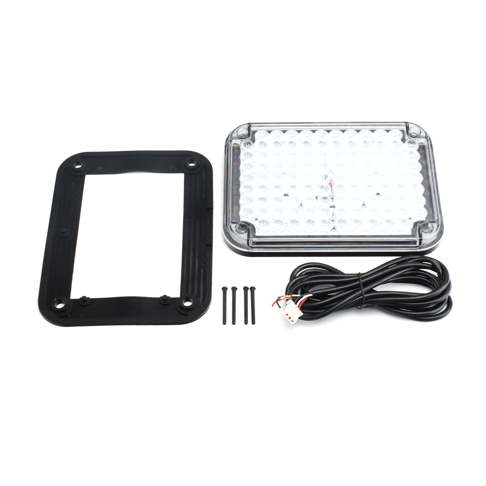 Luz de Advertencia LED / 104 LEDs / 9x7" / 12 VCC / Montaje Permanente / 2 Patrones de Destello | SIERRA STORE