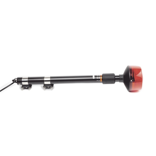 Luz Telescópica LED / 9 LED de 3W / 25 Patrones de Destello / 10-30 VCC / 3A Máx / 64-104 cm (2.1-3.4 ft) / Resistente a Vibraciones | SIERRA STORE