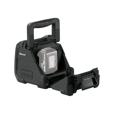 Bocina Negra Bluetooth con entrada USB, Auxiliar y Cargador, Funciona con Batería LXT de 18V o CXT de 12v (no inluidas) MA...