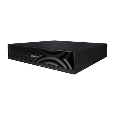 NVR de 16 canales / 32MP / Hasta 4 Discos Duros / Switch PoE+ 16 puertos / Wisenet P2P / H.265 & WiseStream - Hanwha Techw...