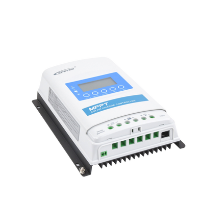 Controlador Solar MPPT 30A 12/24V, Máximo Voltaje de Circuito Abierto Voc 100Vcc, Configurable para Baterías de Litio EPEV...