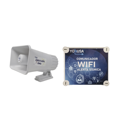KIT de Alertamiento SISMICO con Audio Oficial SASMEX por WIFI - YONUSA